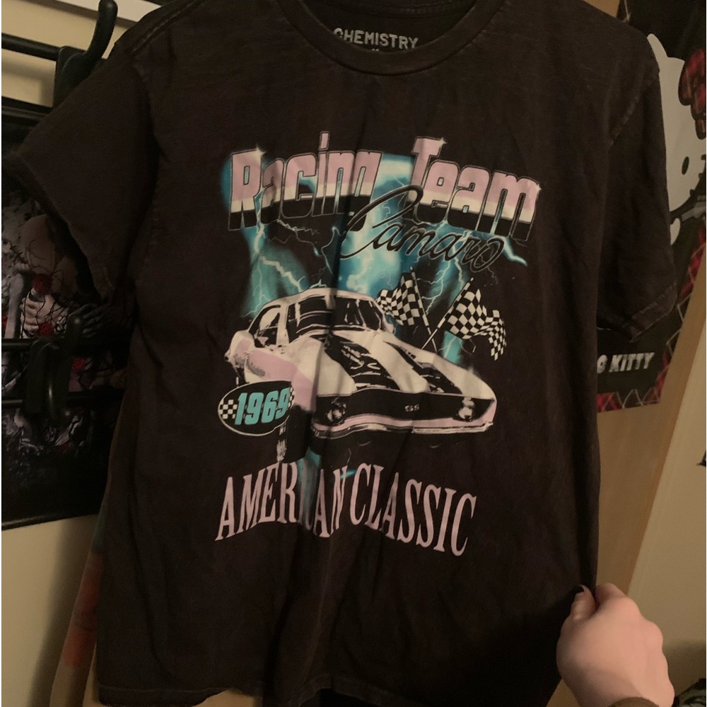 Women’s Acid Wash Car T-shirt